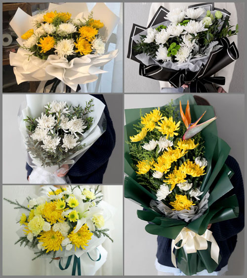 安徽滁州市明光市女山湖镇对龙村白事花束代送
